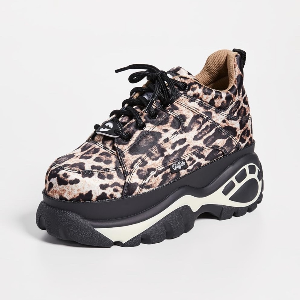 Buffalo London Classic Kicks Sneaker Leopard